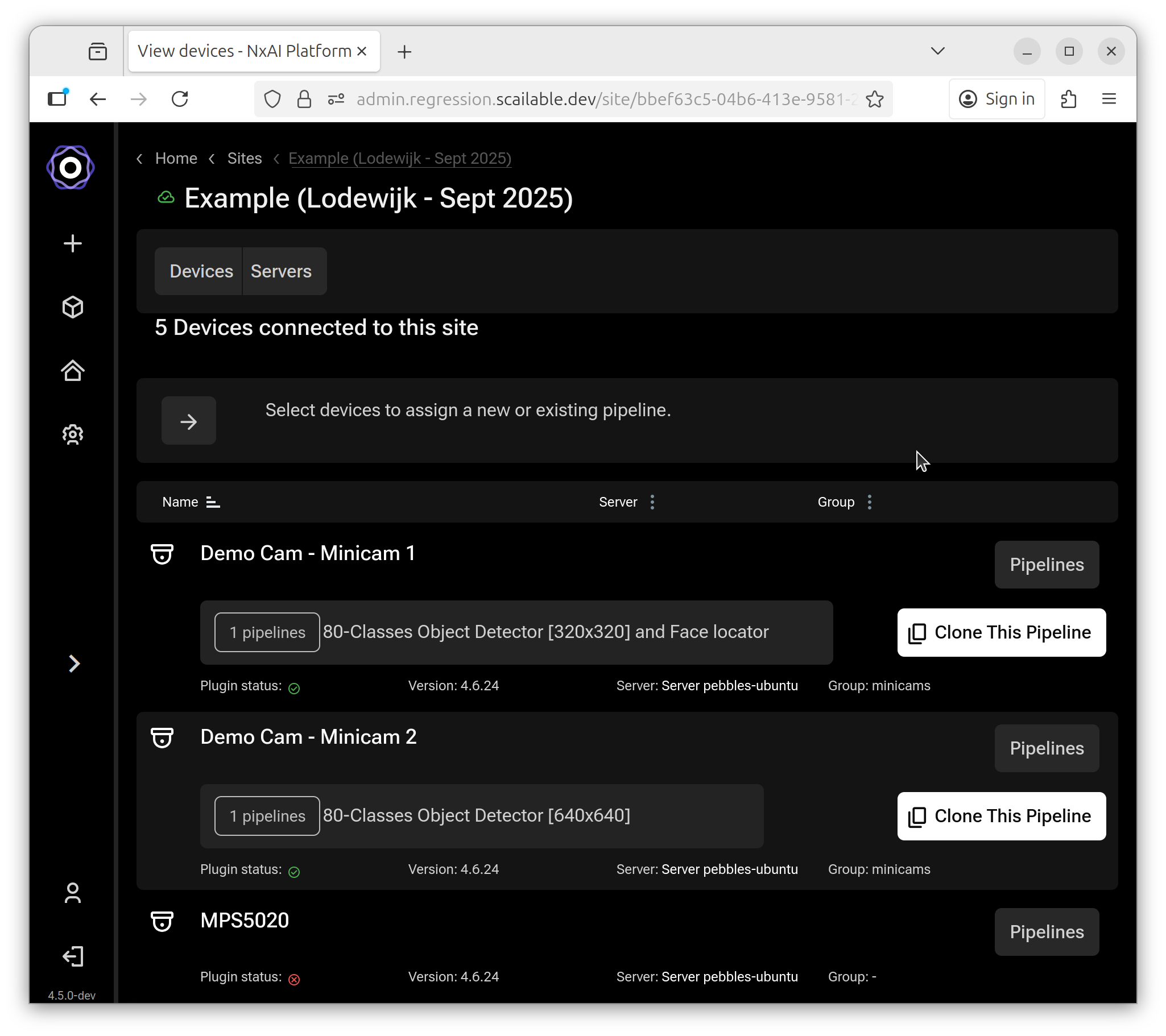 manage devices initial