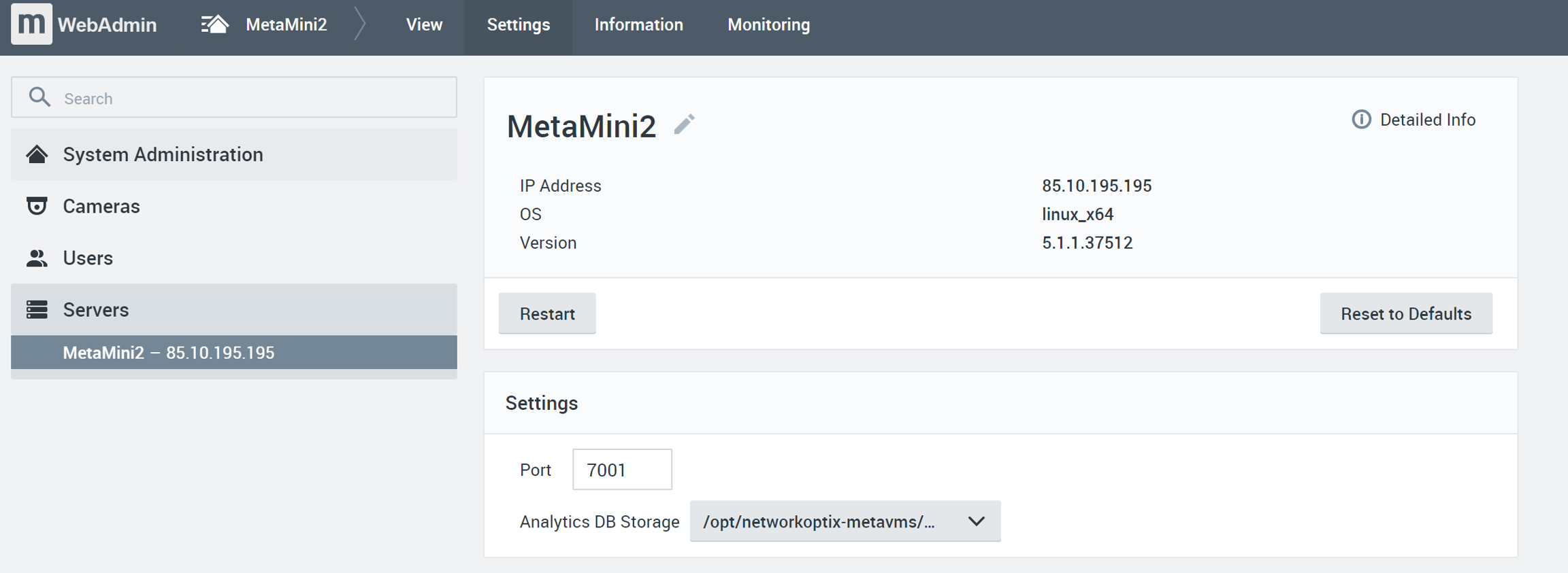 nx server web interface