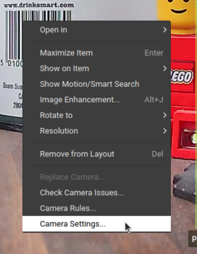 hf camera settings