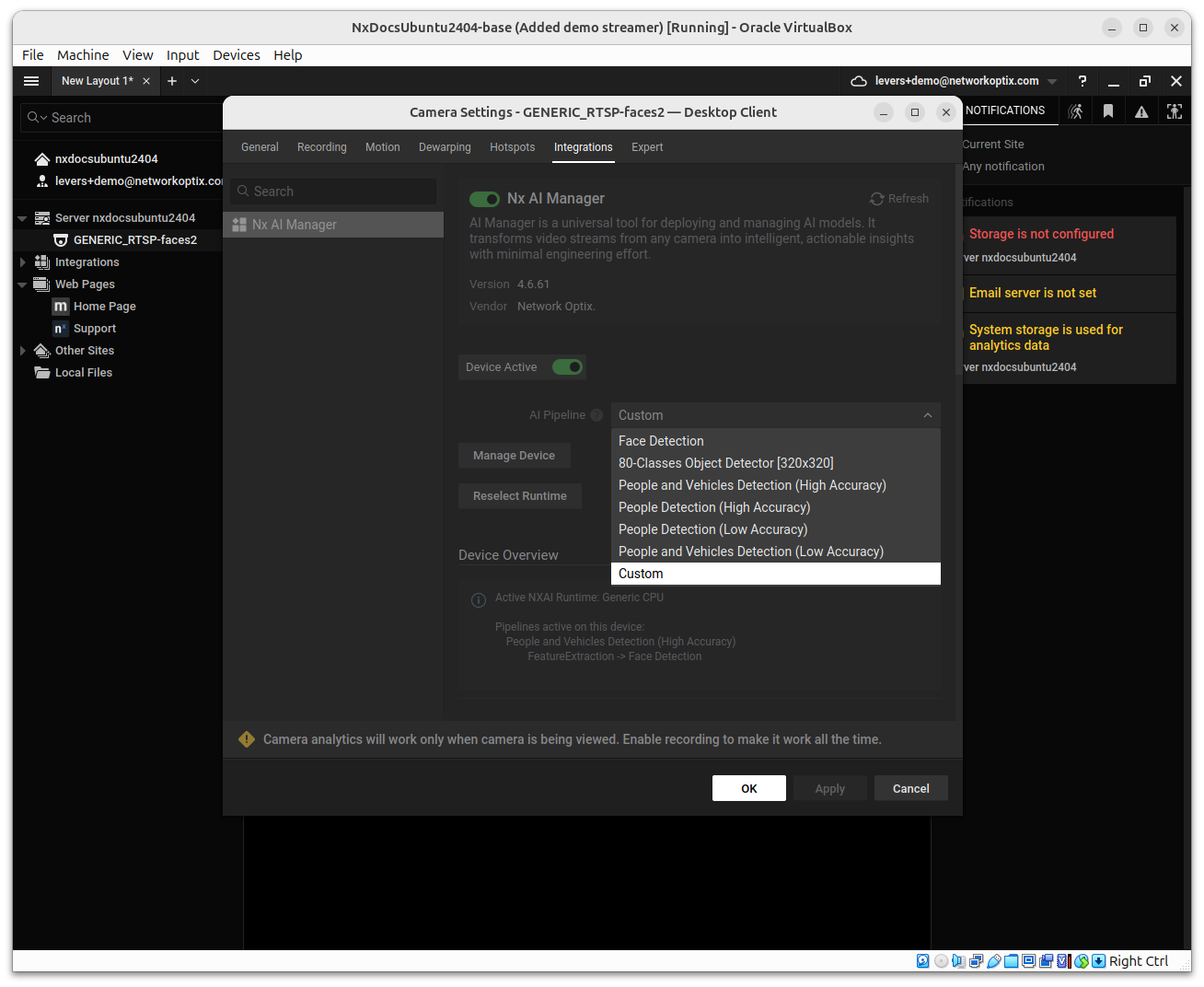 AI dropdown pipeline options