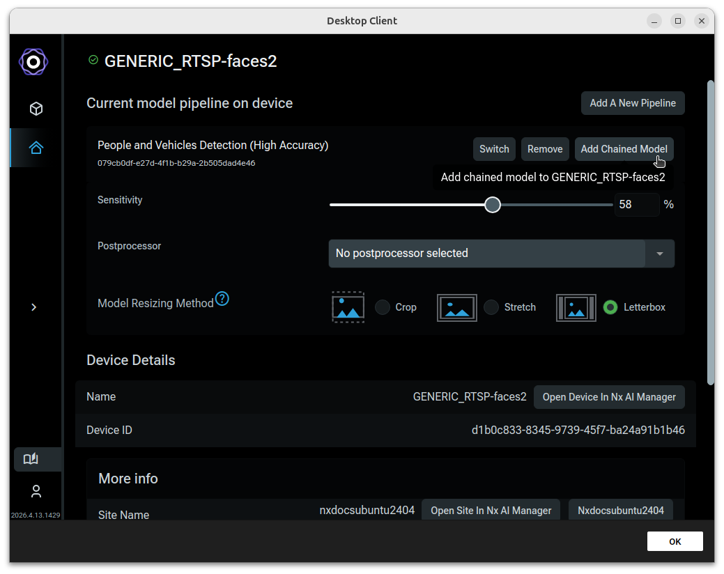 popup pipeline add chained