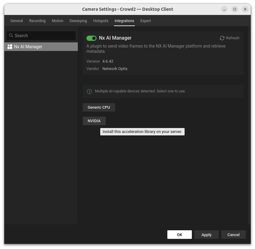 runtime selection nvidia
