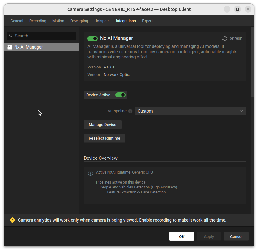 AI active custom